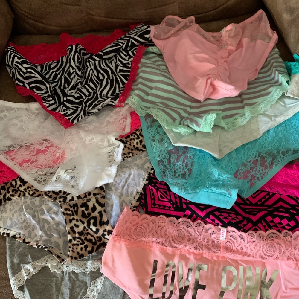 10 NEW PAIRS OF PINK PANTIES BY VS